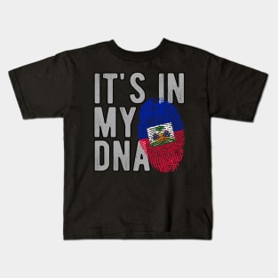 Happy Haitian Flag Day Celebration Haiti Its In My DNA Kids T-Shirt